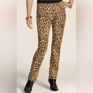 Chico's So Slimming Cheetah Jeans Size 0 - Small (4)